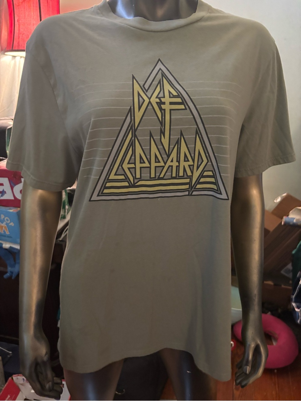 Def Leppard Logo Short Sleeve Tee - Olive